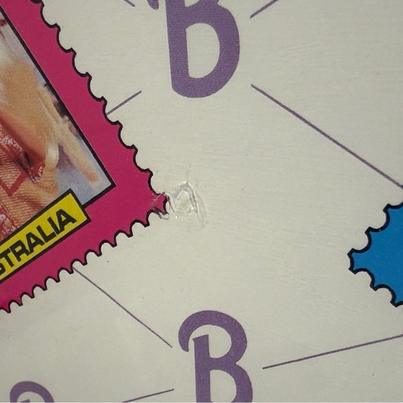 90s Barbie Take Along Doll Trunk World Travel Handle Rolling Cardboard Suitcase - Picture 14 of 16